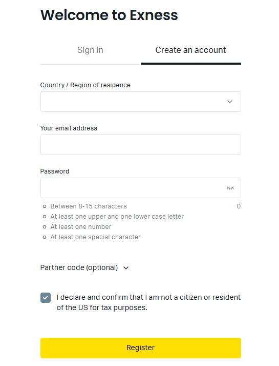 exness-register